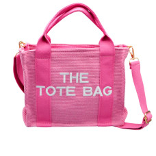 Літня пляжна сумка-шоппер "THE TOTE BAG" (Колір: Рожевий)
