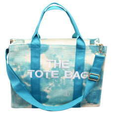 Літня пляжна сумка-шоппер "THE TOTE BAG" тай-дай (Колір: Блакитний)