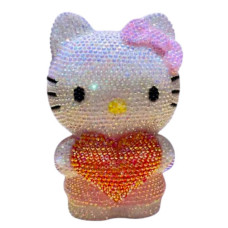 Скарбничка алмазна мозаїка Hello Kitty, своїми руками, декоративна фігурка