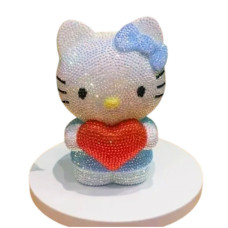 Скарбничка алмазна мозаїка Hello Kitty, своїми руками, декоративна фігурка