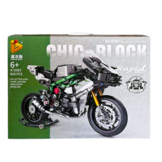 Конструктор «Мотоцикл Kawasaki Ninja H2R». Колекційна модель— 858 деталей