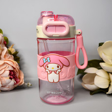 Дитяча пляшка для пиття з трубочкою "My Melody" Колір: Рожевий