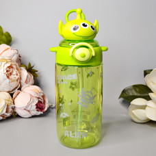 Пляшка для води Disney "Прибульці" 650 ml Колір: Зелений