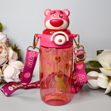 Пляшка для води Disney "Ведмедик Лотсо" 650 ml Колір: Рожевий