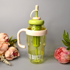  Склянка для напоїв з трубочкою та фільтром 1300 ml Колір: Салатовий
