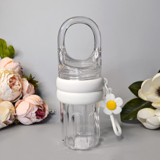 Склянка для напоїв з ручкою 450 ml Колір: Білий