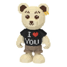Конструктор Magic Blocks  у вигляді ведмедика Тедді "I love you"