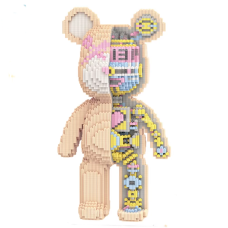 Конструктор Magic Blocks  у вигляді ведмедика Bearbrick Скелет
