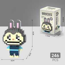  Конструктор BRICKS  "Лабубу LABUBU" Сірий