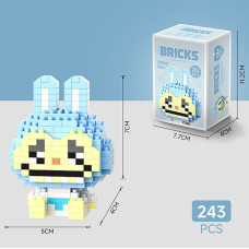  Конструктор BRICKS  "Лабубу LABUBU" Блакитний