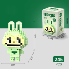  Конструктор BRICKS  "Лабубу LABUBU" Зелений