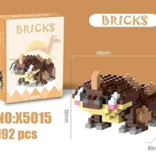 Конструктор BRICKS ДИНОЗАВРИК КОРИЧНЕВИЙ