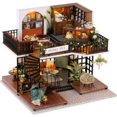 3D Румбокс «Чайний магазинчик»‎ DIY DollHouse + пилозахисний купол