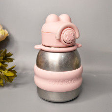 Термос із трубочкою "Cute baby" 550 мл Колір: Срібло