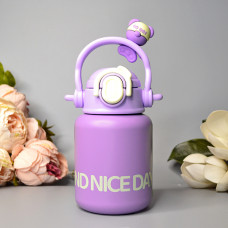 Дитячий термокухоль з трубочкою "Little Bee" 550 ml Колір: Бузковий