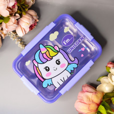 Ланч-бокс дитячий з нержавіючої сталі "Unicorn" 1000 ml Колір: Бузковий