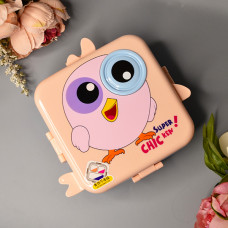 Дитячий ланч-бокс герметичний “Chicken” 1590 ml Колір: Рожевий