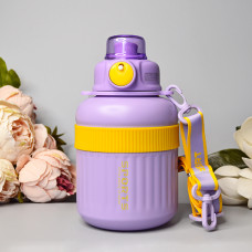 Місткий термос із фільтром для чаю 900 ml Колір: Бузковий