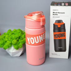 Спортивна термопляшка 550 ml Колір: Рожевий