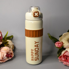 Місткий термос "Happy Sunday" 760 ml Цвет: Бежевий