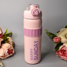Місткий термос "Happy Sunday" 760 ml Цвет: Рожевий