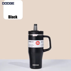 Термочашка 900 ml — з трубочкою, чорна