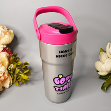 Термостакан "Have a nice day" 650 ml Колір: Срібло