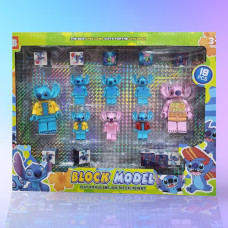 Колекційний набір LEGO "Стіч": 2 фігурки 8 см + 6 фігурок 5 см