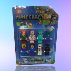 Набір Minecraft: 8 міні-фігурок, висота 6 см