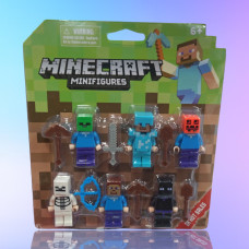 Набір Minecraft: 6 міні-фігурок, висота 6 см