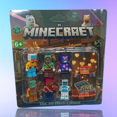 Набір магнітних фігурок Minecraft — 6 шт.