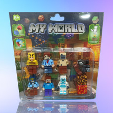 Набір магнітних фігурок Minecraft — 6 шт.