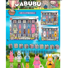 Фігурки Лего Labubu — 6 шт, 8 см